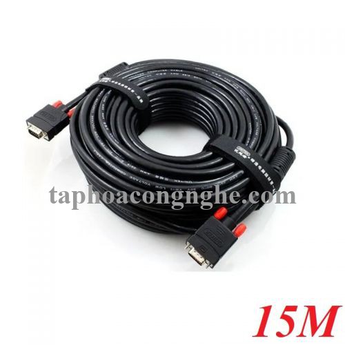 Unitek 97878 Y-C507G 3C+6 15M Màu Đen Cáp tín hiệu Vga LCD 30097878